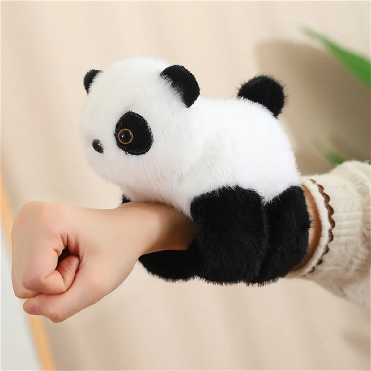 New Lovely Capybara Animal Slap Snap Wrap Wristband Bracelet Capybara Panda Fox Plush Hand Ring Wristband Toy Birthday Present