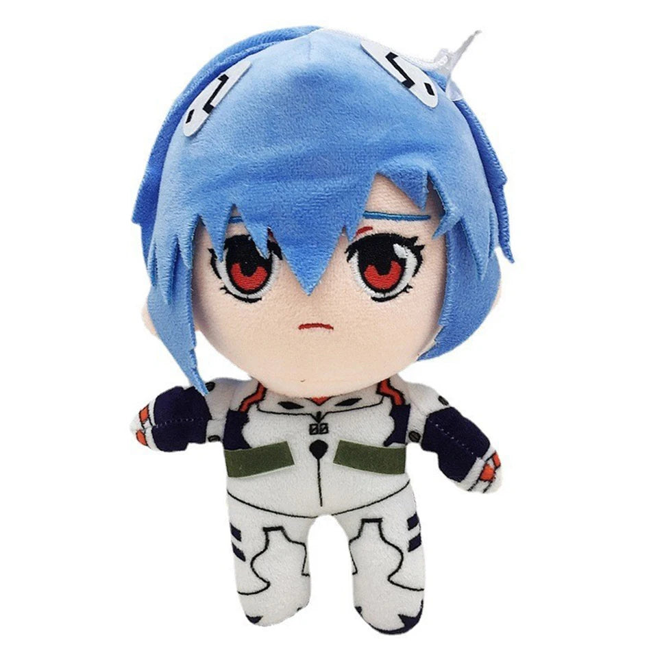 20CM Ayanami Rei Plush Asuka Langley Soryu Rei Plush Stuffed Ray Japanese Anime Kawaii Cute Cartoon Toys Dolls Bed Gift