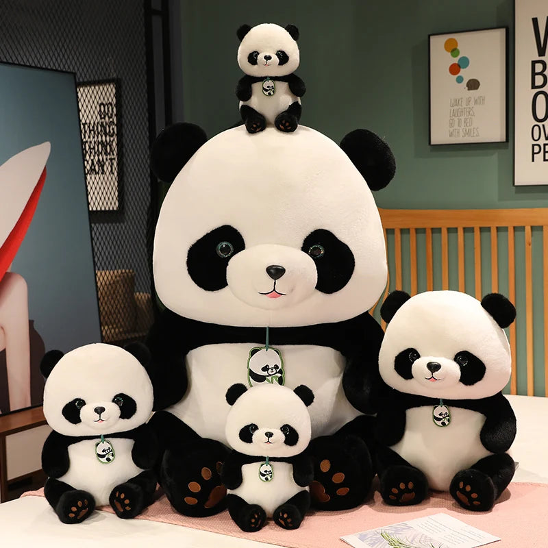 24-50cm Kawaii Panda Plush Toys Soft Cartoon Animal Bear Stuffed Baby Doll Classic Kids Birthday Gifts