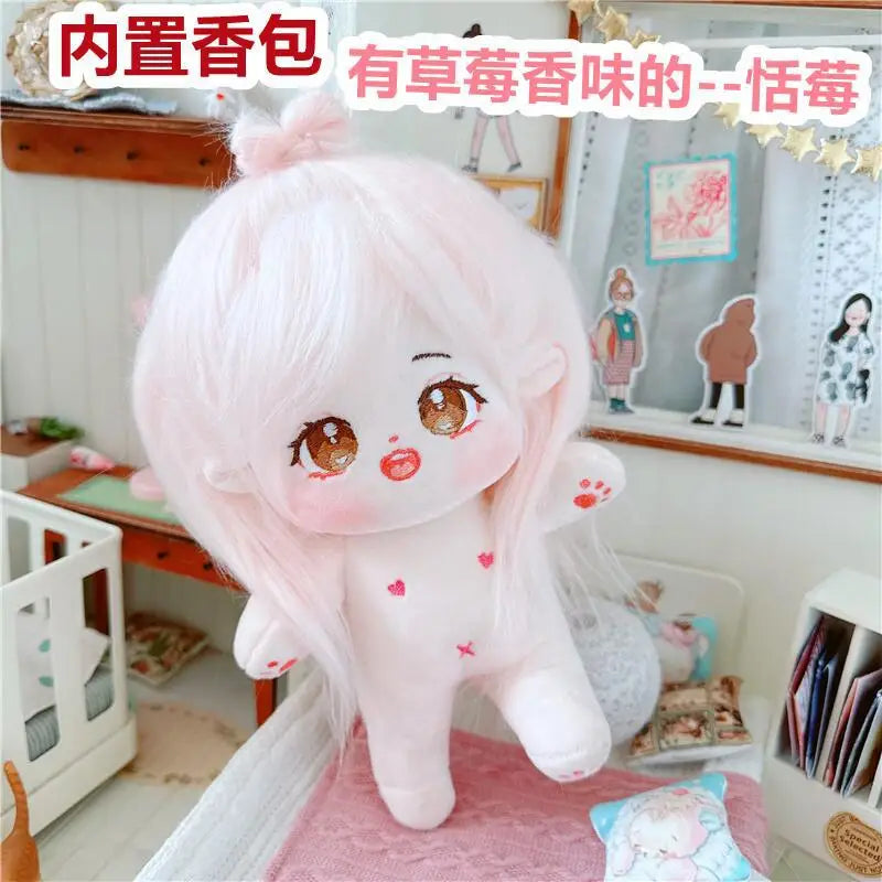 20cm IDol Doll Plush Cotton Star Dolls Kawaii Stuffed Baby Plushies No Attributes Dolls Toys Fans Collection Children Gifts