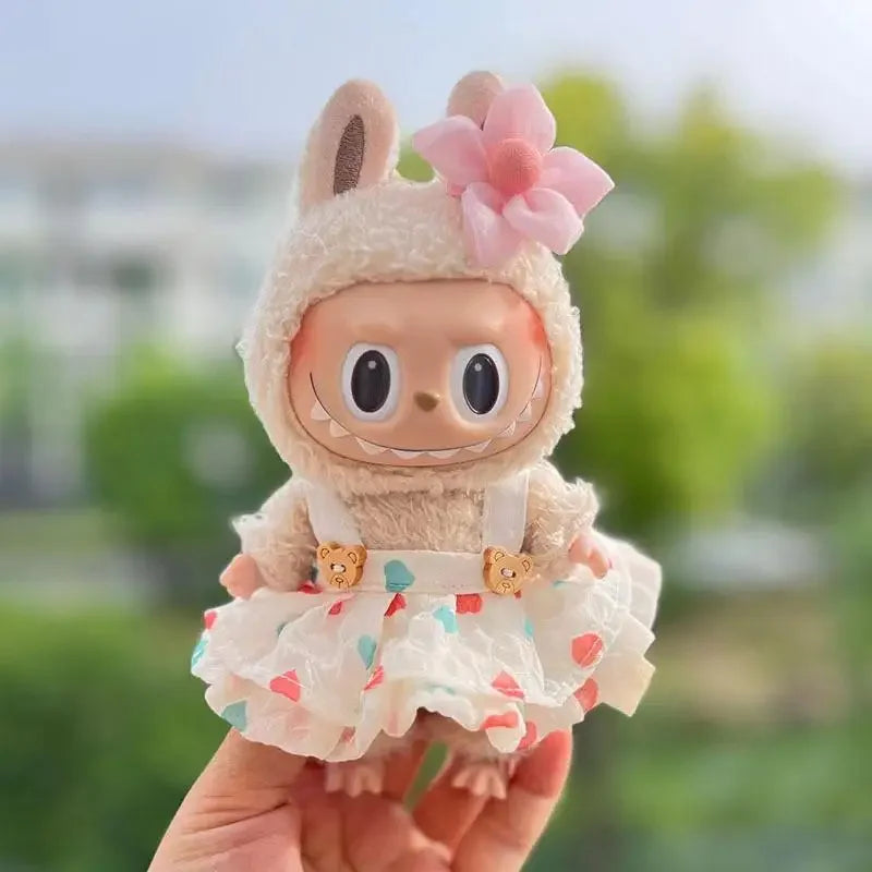 17cm Mini Plush Doll'S Clothes Outfit Accessories For Korea Kpop Exo Labubu Idol girl dress Clothing Gift