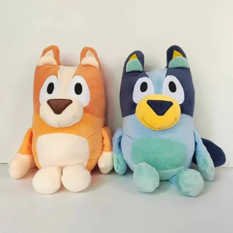 27cm Kawaii Anime Bluey Family Bingo Dog Music Figure Plush Toys Stuffed Animals Toy For Children Holiday Gifts