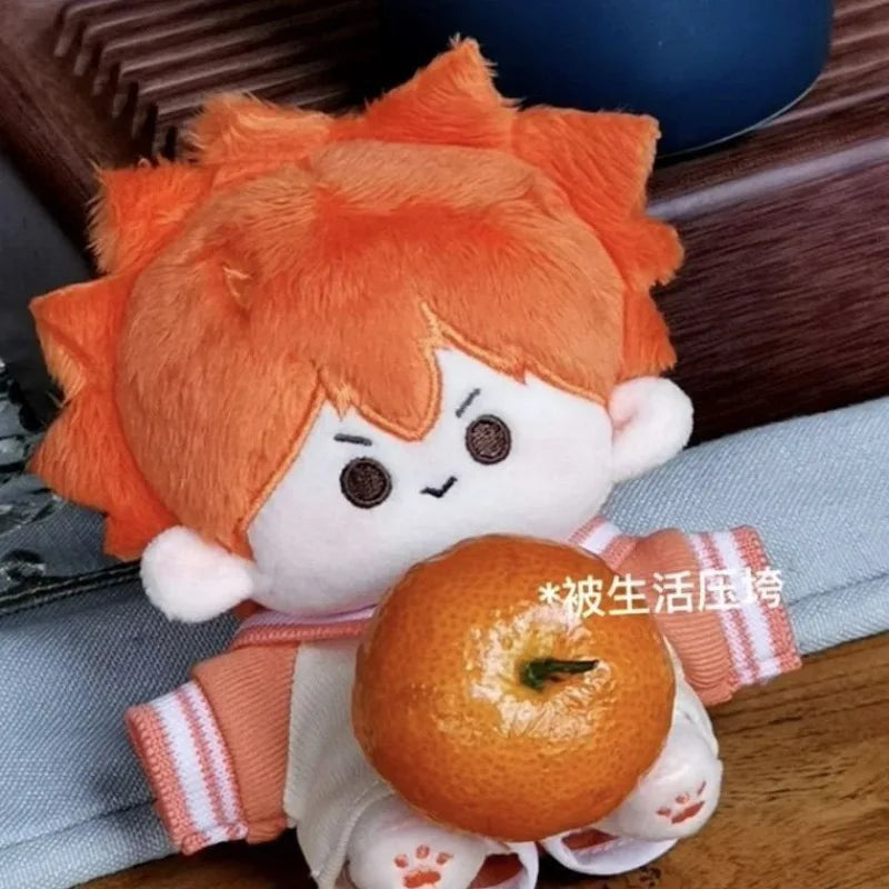 Volleyball Boy Plush Doll Hinata Xiangyang Car Keychain Children's School Bag Pendant Animation Peripheral 2D Holiday Gift