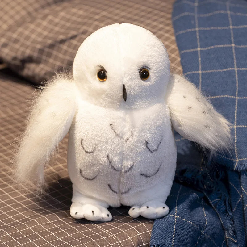 1pc Baby Plush Toy Skin-affinity Owl Plush Toy Realistic Looking Fulling Filled Animal Owl Style Baby Stuffed Toy Sleep Aid