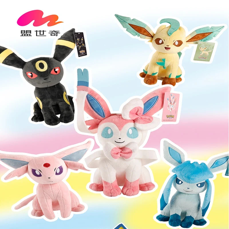 Pokemon Eevee Family Sylveon Leafeon Plush Toy Anime Umbreon Espeon Glaceon Stuffed Dolls Kawaii Hobbies Birthday Gifts For Kids