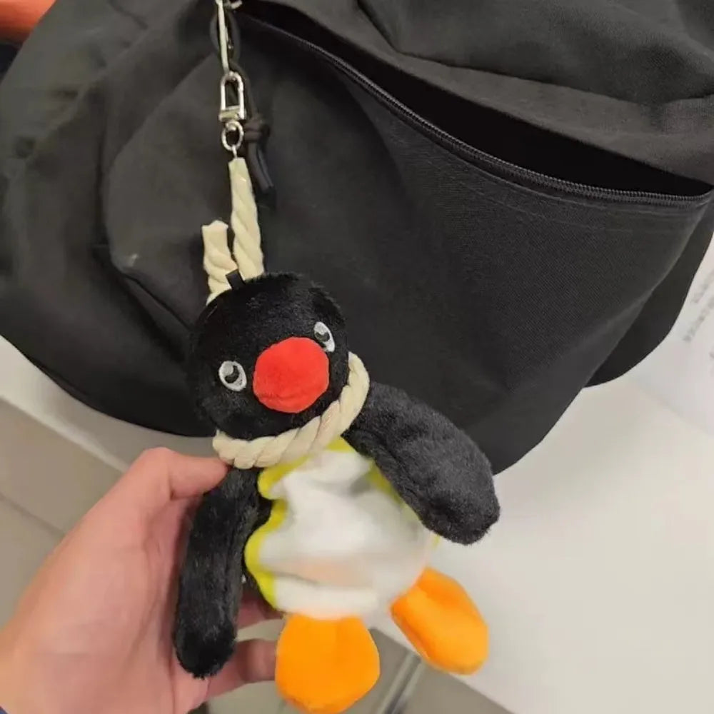 16cm Lovely Penguin Plush Keychain Cute Penguin Doll Backpack Pendant Creative Animal Doll Keychain Girls Women Bag Accessories