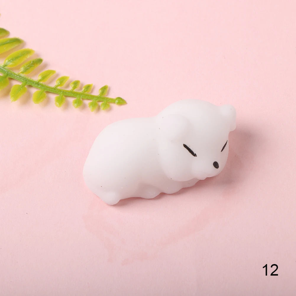 Cute Squishy Mochi Animal Stress Relief Toys Soft TPR Squeeze Pinch Funny Toys Kawaii Cat Paws Abreact Toys for Kids Adult