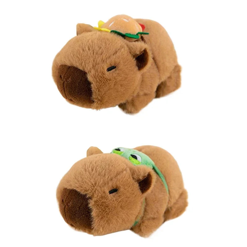 Lovely Capybara Animal Slap Snap Wrap Wristband Bracelet Plush Stuffed Animal Kawaii Capybara Hand Ring Wristband Kid Funny Toys