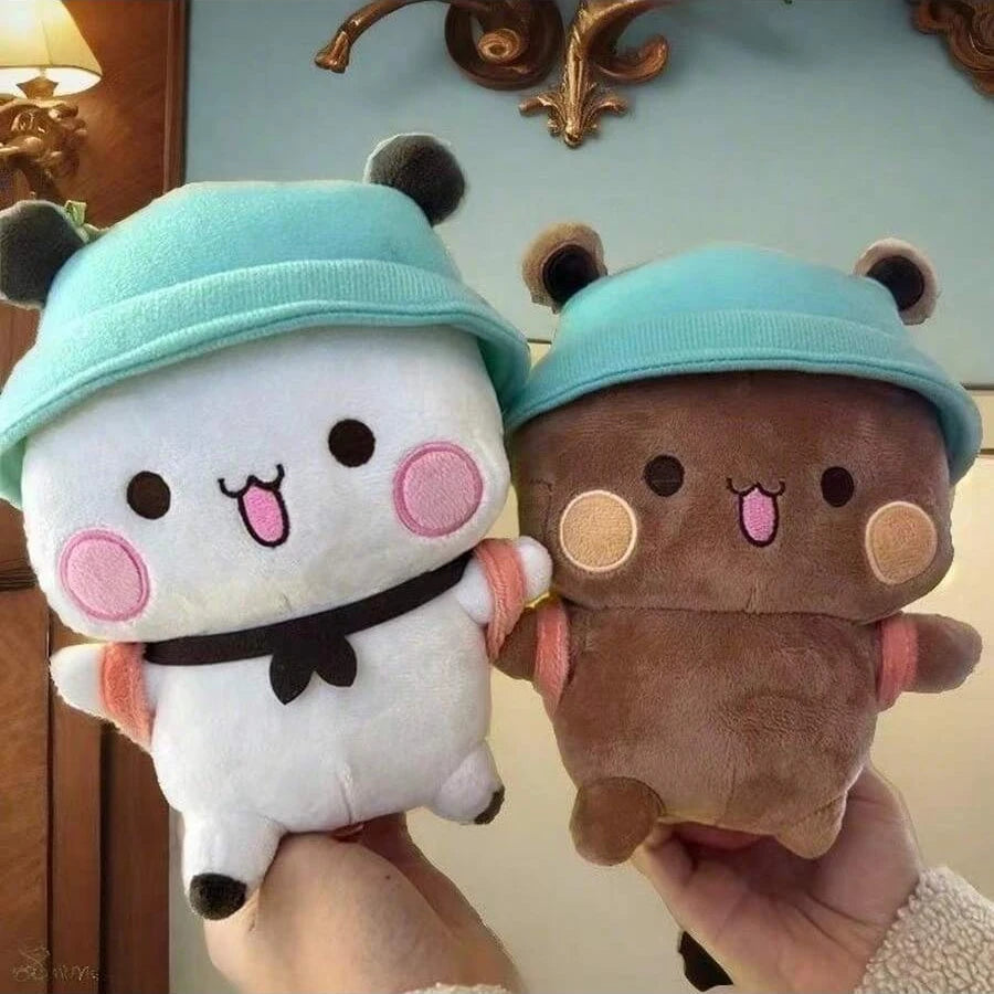 Yier Panda Bear Dolls Cute Bubu Dudu Plush Toy Lovely Cartoon Stuffed Soft Plushies Home Decoration for Kids Girlfriend