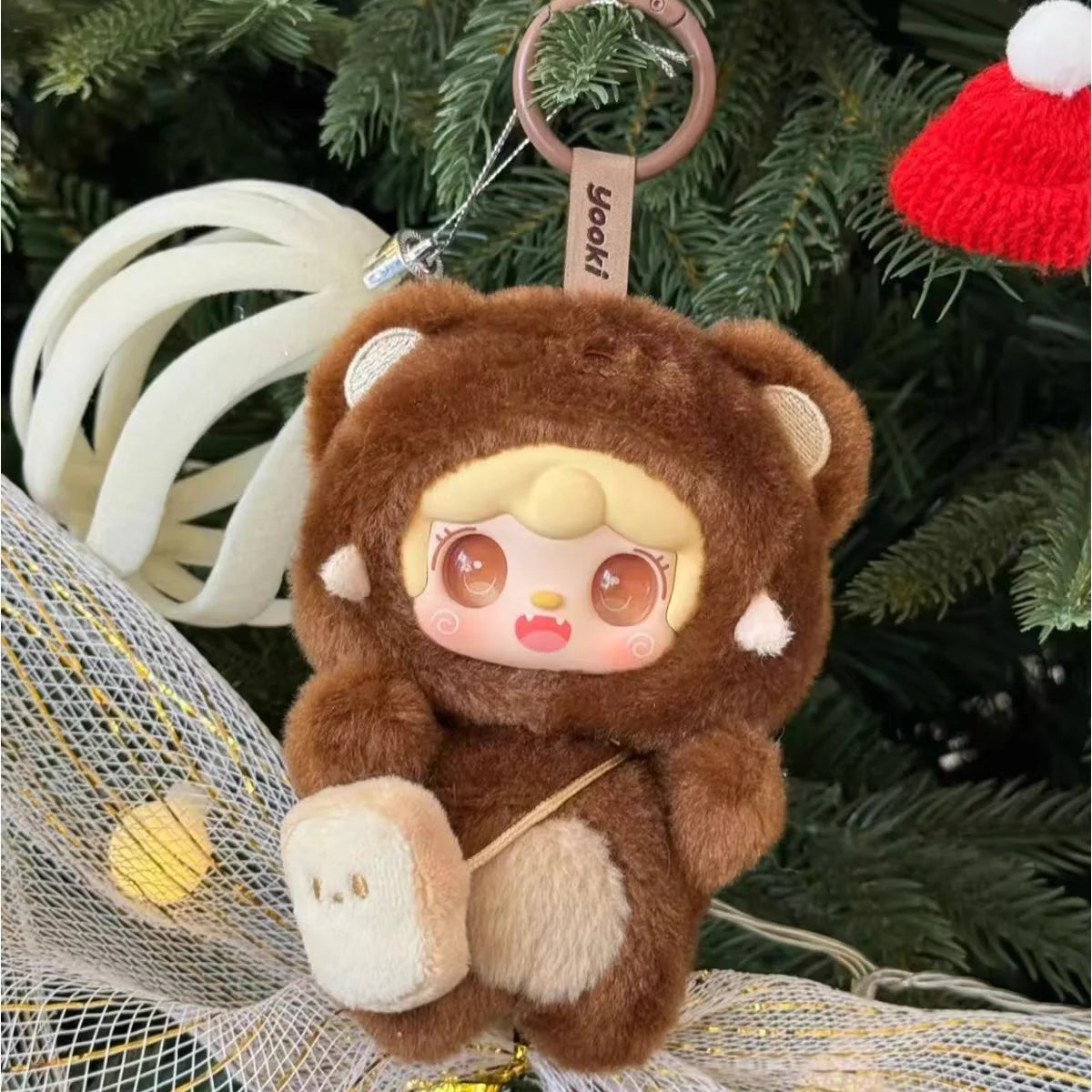 Hot Yooki V4 10cm Pendant Gen Bite Bear Series Vinyl Mini Blind Box Cute Decor Collection Figurine Kid Bestie Girl New Year Toys