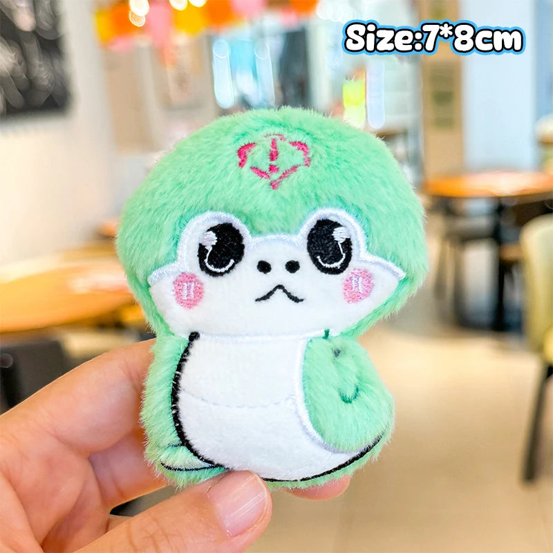 Chinese Style Cute Zodiac Snake Plush Keychain Cartoon Snake Pendant Keychain Bag Decoration Fashion Creative Snake Brooch