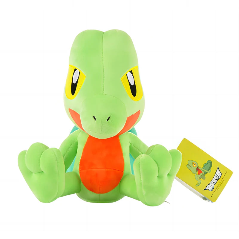 Treecko Peluche Pokemon Plush Toys Stuffed Dolls Cartoon Cute Dolls Kawaii Birthday Christmas Gift For Kids Friends Collection