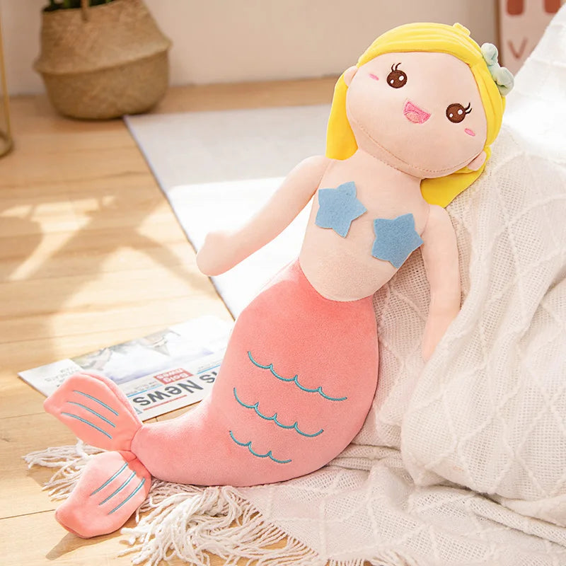 45/60/80CM Beautiful Mermaid Plush Toys Soft Stuffed Cartoon Anime Figure Doll Cute Sea-maid Plush Pillow Cushion For Gifts