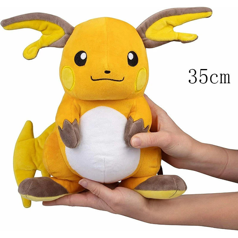 Cute Raichu Plush Pokemon Pikachu Pichu Evolution Stuffed Doll Soft Anime Cartoon Toy Children's Day Gifts