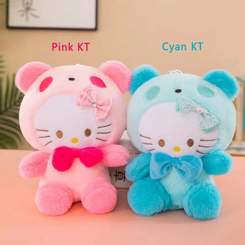 25cm kawaii Sanrio Plushies Doll Toy Hello Kitty Cinnamonroll Kuromi Stuffed Plush Dolls Cute Toys Children Birthday Gifts