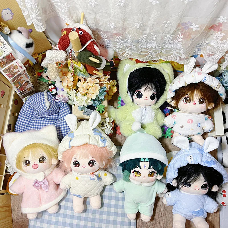 20cm IDol Doll Anime Plush Cotton Dolls with Clothes Cute Stuffed Star Figure Doll Toys Plushies Toys Fans Collection Gifts