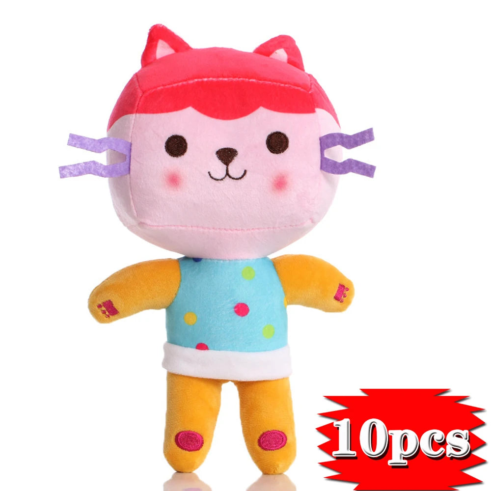 Animals Plush Gabby Dollhouse Lovely Plush Gaby Toy Plush House Cat Doll Cartoon Stuffed Animals Mermaid Cat Plushie Dolls Kids