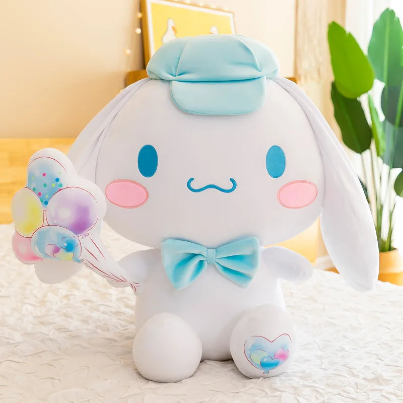 Sanrio Plush Stuffed Toy Kawaii Blue Balloon Cinnamoroll Plush Animal Friend Gift Children's Birthday Gifts Home Decorati