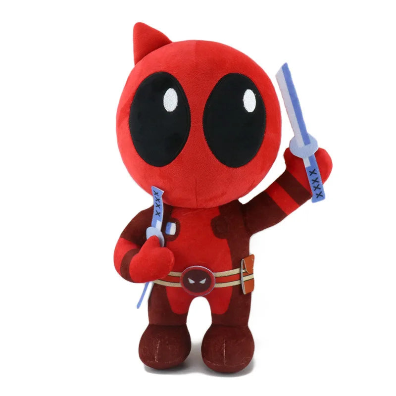 23cm Disney Plush Deadpool Toy Disney Original Anime Deadpool Figures Cute Stuffed Toys Movie Peripherals Soft Ornaments Gift