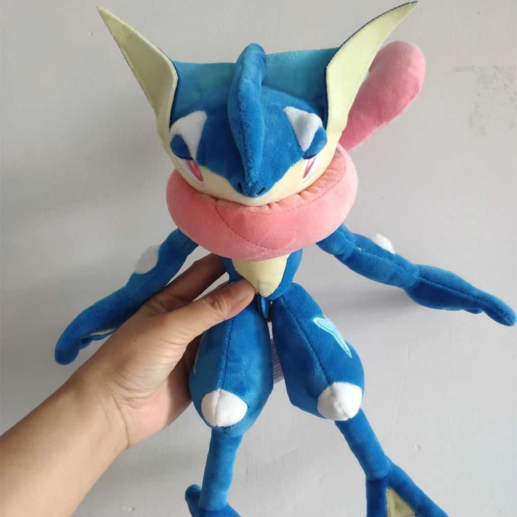 TAKARA TOMY 30cm Cute Pokemon Greninja Plush Toy Stuffed Anime Lovely Ninja Frog Doll Collect Plushies Xmas Gift