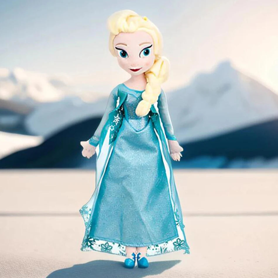 30-50 CM Frozen Anna Elsa Dolls Snow Queen Princess Anna Elsa Doll Toys Stuffed Frozen Plush Kids Toys Birthday Christmas Gift