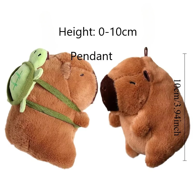 Cute Capybara Plush Toys With Backpack Sitting Lovely Cartoon Animals Stuffed Dolls Holiday Gift Home Decor Sofa Plush Pillows