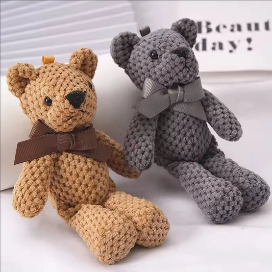 New Kids Plush Animals Toys Cute Bear Stuffed Bags Key Pendant Dolls Gifts Birthday Wedding Party Decor Children Baby Bear Stuff