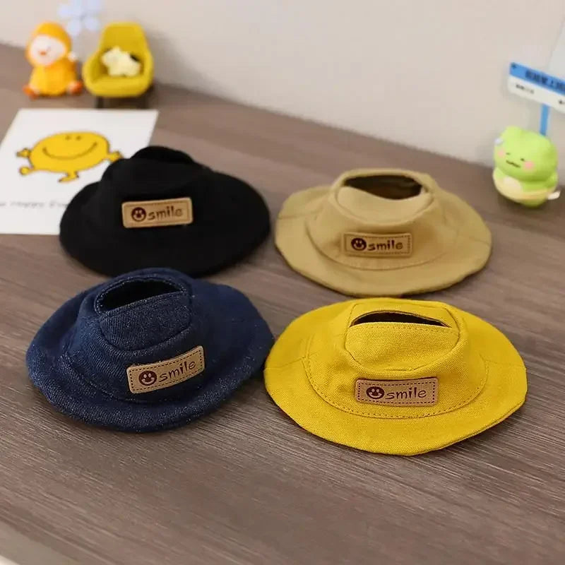 For 17cm LABUBU hat sit party macaron outfit doll bucket Hat Cute Doll Accessories Kids Girls Toys