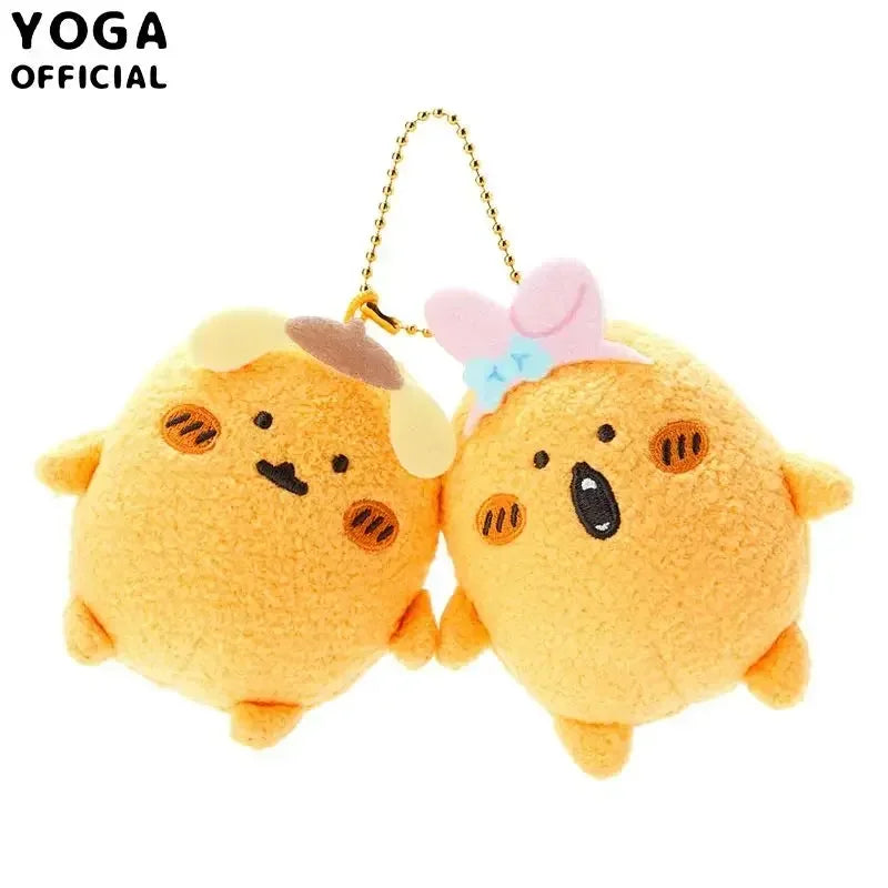 Self Deprecating Bear Chikawas Usagis Sanrio My Melody Cinnamoroll Branded Plush Doll Bag Pendant Anime Kawaii Cartoon Gift