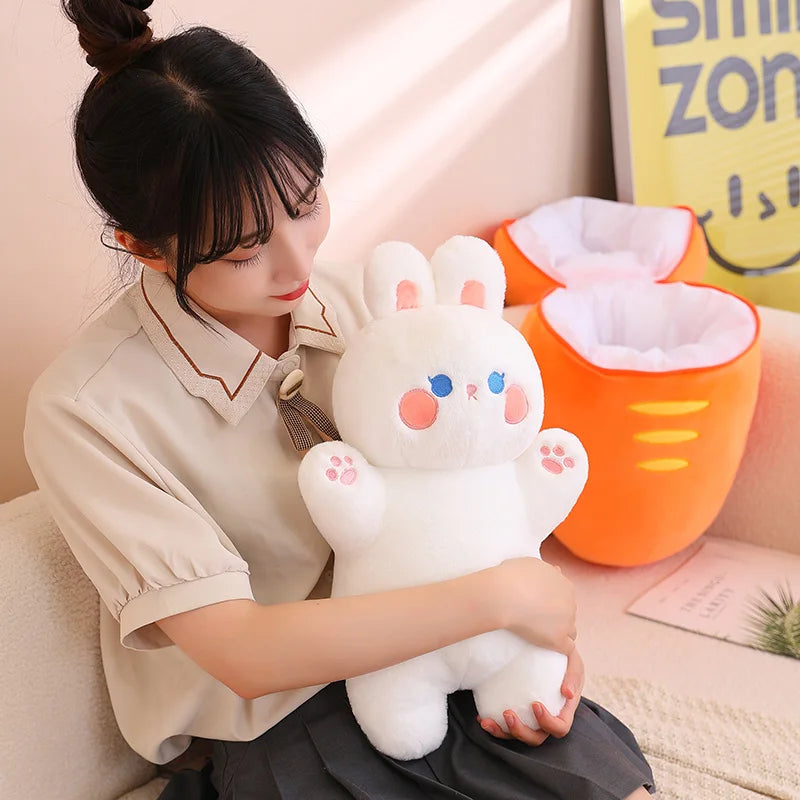 30/80cm Kawaii Taiyaki Plush Toys Funny Pig Rabbit Soft Stuffed Animal Plushie Dolls Cushion Pillow Lovely Doll For Girls Kid