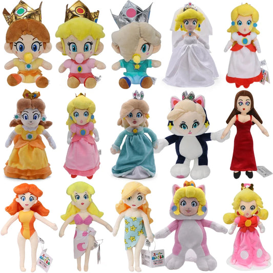 18 Styles Mario Plush Toys Peach Princess Daisy Rosalina Pauline Toadette Anime Figure Cartoon Stuffed Peluches Birthday Gift