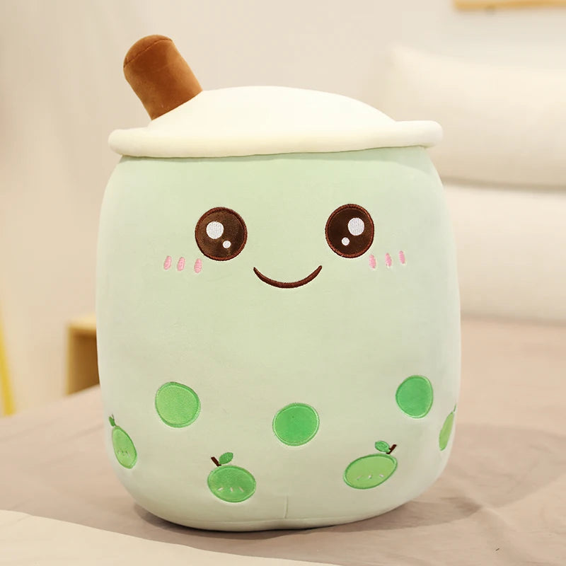 25/70cm Real-Life Bubble Tea Cup Plush Toy Pillow Stuffed Food Soft Doll Milk Tea Cup Pillow Cushion Kids Toys Birthday Gift