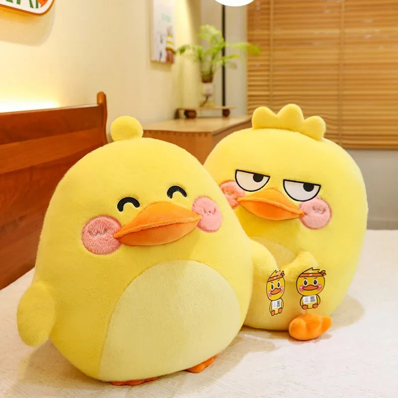 Genuine Cute Yuanqi Duck Doll Funny Cartoon Plush Duck Toys Large Pillow Rag Doll Creative Doll Girls Birthday Gift Toy