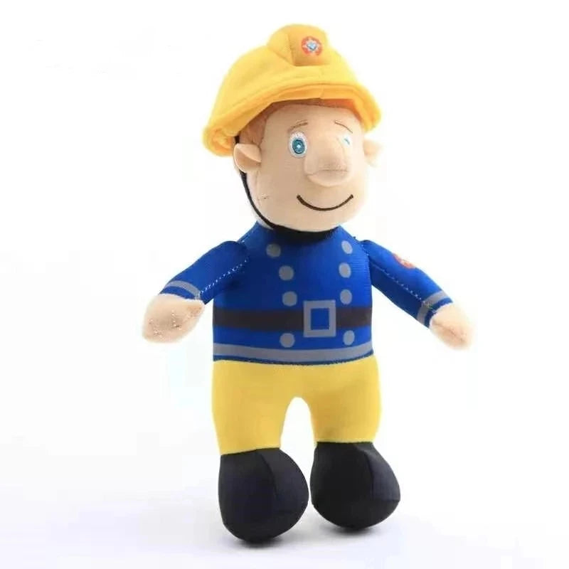 Fireman Sam Plush Toy Firefighter Soft Stuffed Doll 25cm Figure Kids Xmas Gift