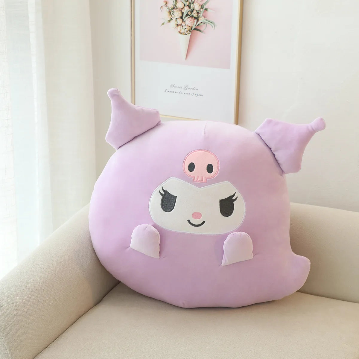 Sanrio Hello Kitty Plush Toys Sleeping Soft Pillow Comfortable Elastic Force Throw Pillow Decorative Pillow Dolls Gifts For Girl