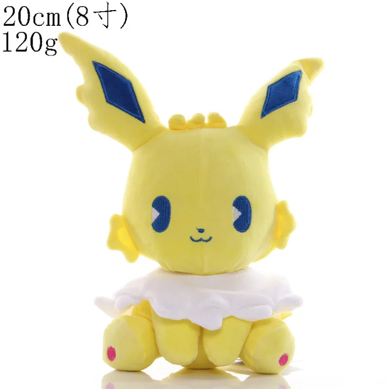 Pokemon Pikachu Eevee Family Plush Dolls Sylveon Leafeon Flareon Jolteon Vaporeon Stuffed Toys Hobbies Xmas Gift For Kids