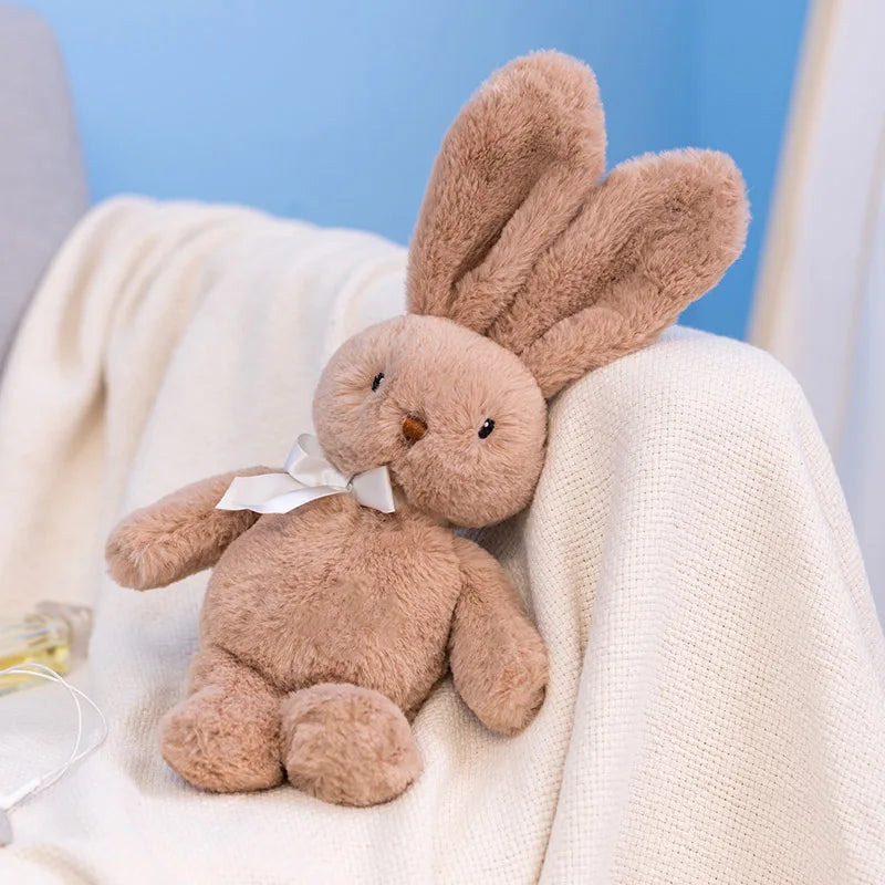 25cm Rabbit Doll Pillow Soft Plush Toys Long Ears Bunny Appease Toy For Kids Stuffed Animal Sleeping Mate Toys Wedding Oranment