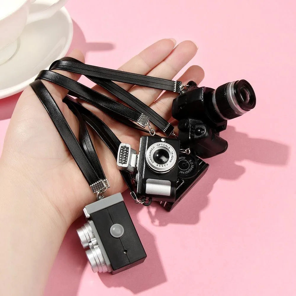 1Pc 1/6 1/8 1/12 Dollhouse Miniature Digital SLR Camera for labubu for upset duck Dolls House Decoration Accessory