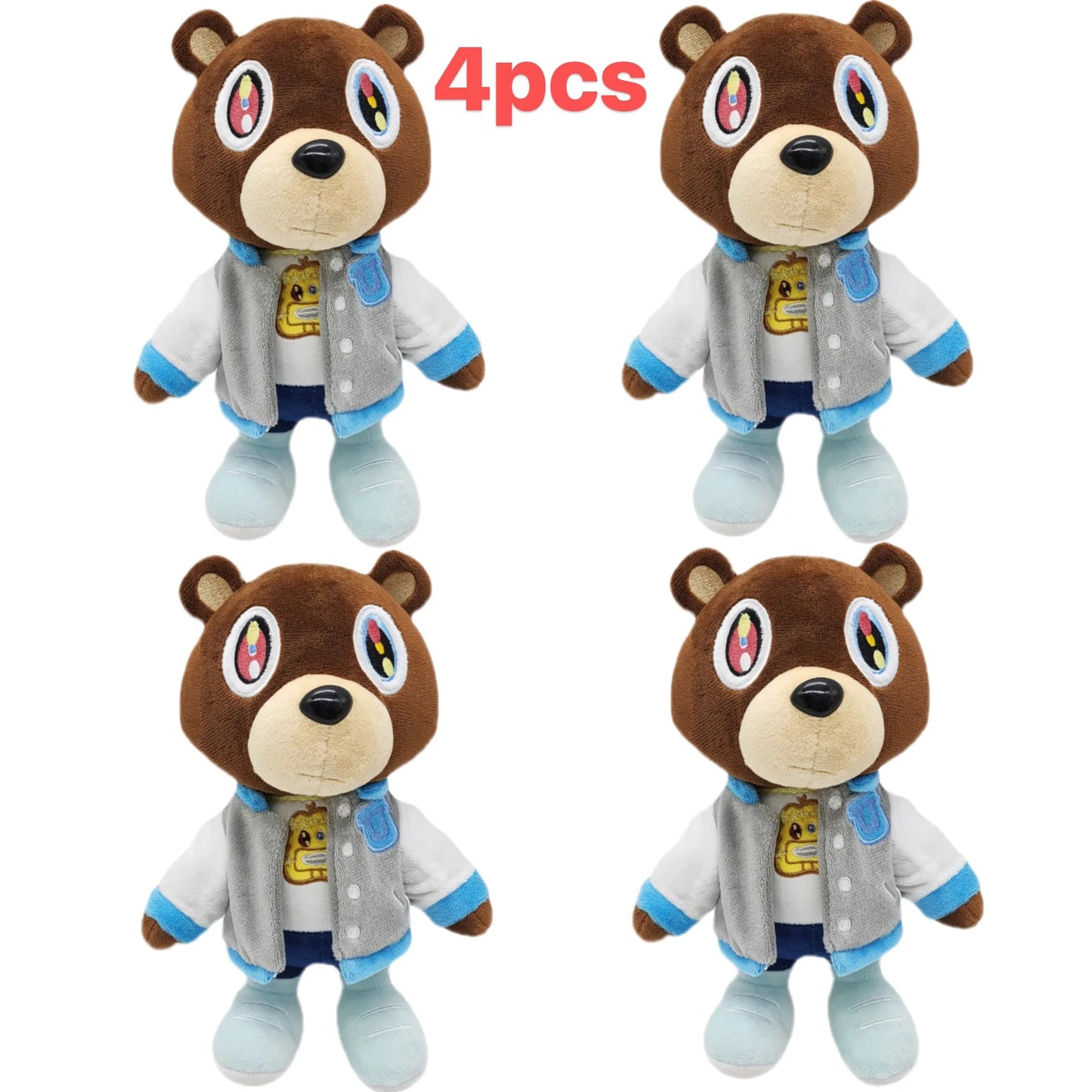 New hot 26cm Kawaii Kanye Dropout Bear Teddy Bear Plush Toys Kanye West Graduation Soft Stuffed Home Room Decor Birthday Gift