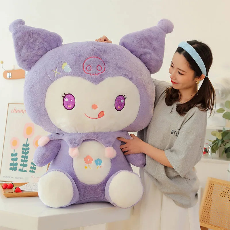 30CM Sanrio Plushies Dolls Cartoon Kuromi Stuffed Plush Doll My Melody Plush Toys Pillow Room Decoration Children Birthday Gifts