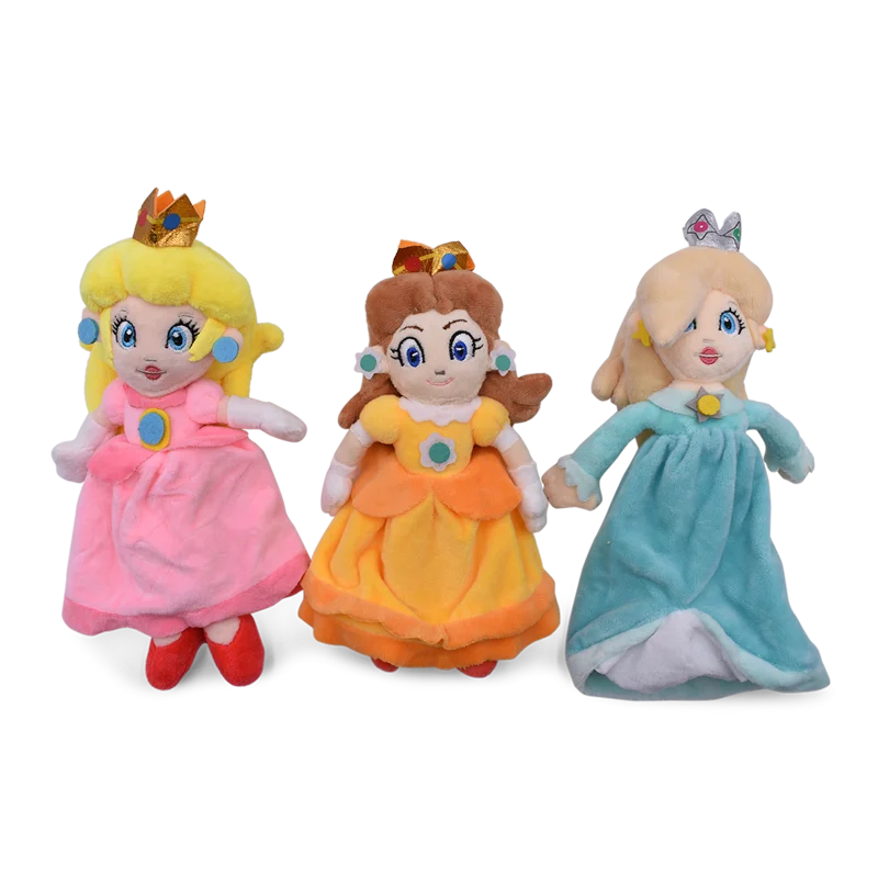 Princess Peach Mario Plush Toys Kawaii Stuffed Dolls Cartoon Cute Dolls Birthday Christmas Gift For Kids Collection