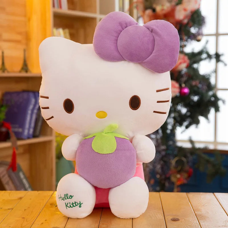 22-35cm Hello Kitty Anime Cute Stuffed Toys Sanrio KT Cat Plushier Soft Pillow Birthday Gifts For Girls Kawaii Pendant Dolls