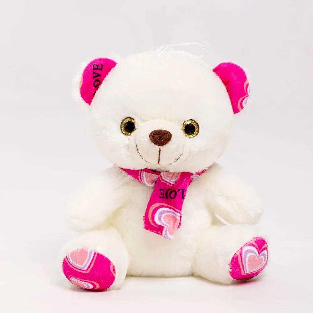 Cute Bear Plush Toy 20cm Stuffed Animals Teddy Bear with Scarf Soft Doll Kids Toys Birthday Gift