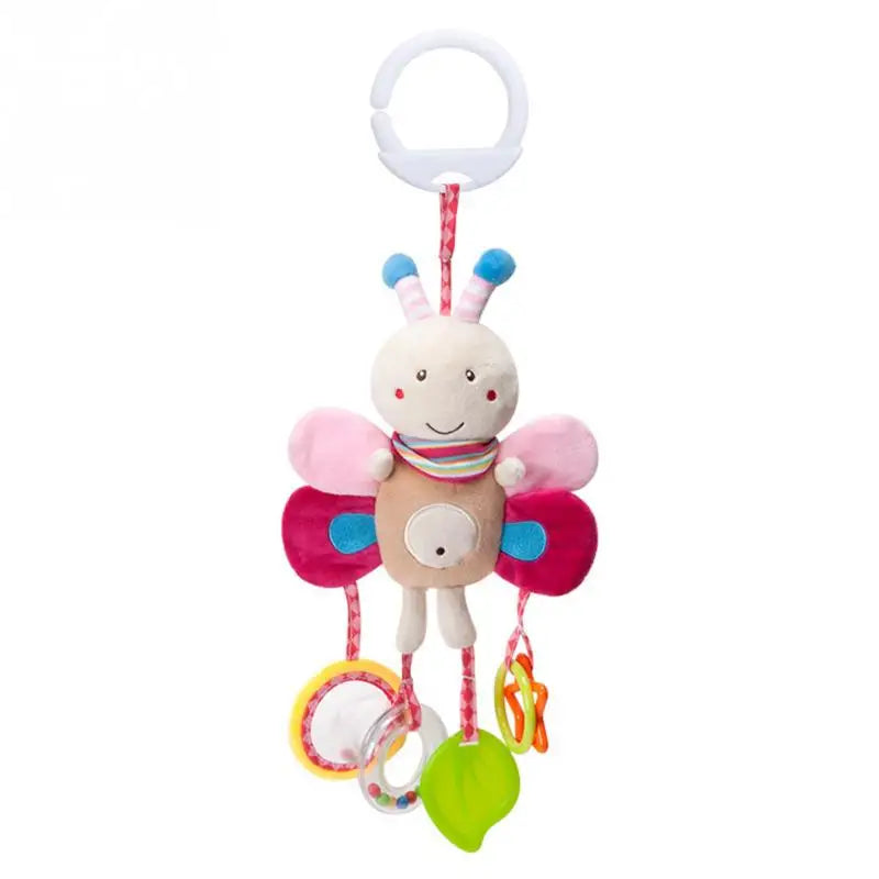 Soft Infant Crib Bed Stroller Mobile Hanging Rattle Baby Educational Toys Brain Developmental Hand Grip Cute Stuffed Animal Toys