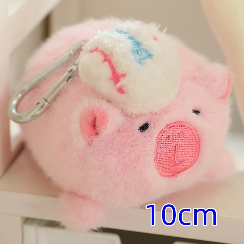 New Rytanda Capybara Clap Circle Toys Hold Ball Knapsack Pendant Pink Capybara Plush Hand Ring Fun Pop Kids Christmas Gift