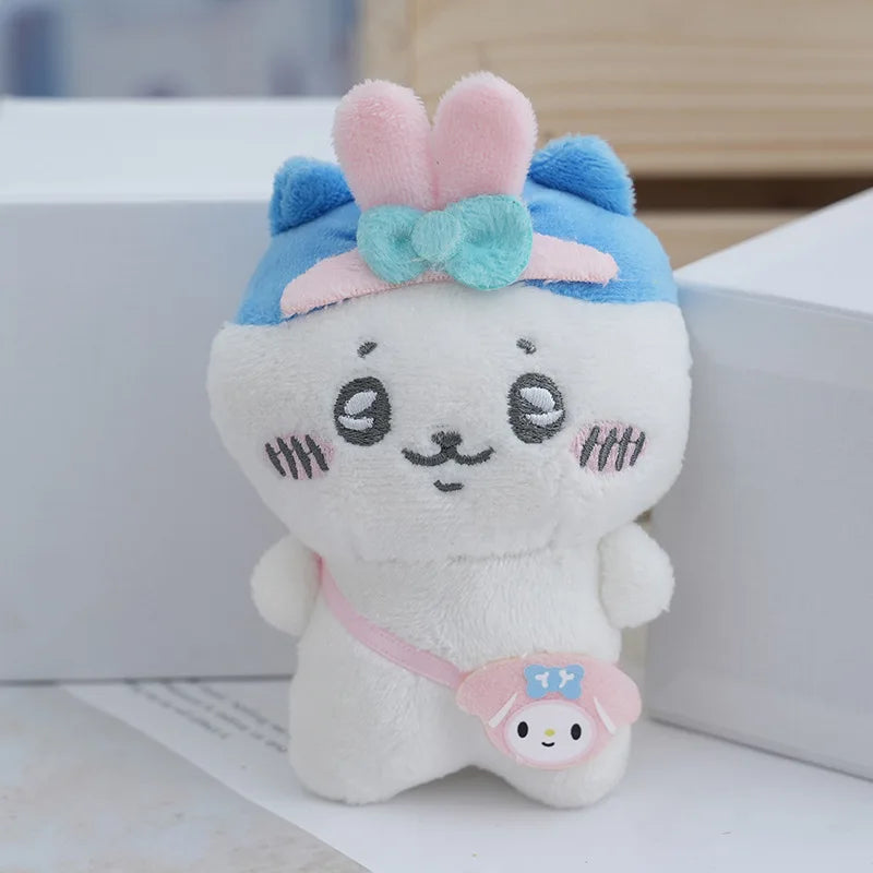 Chiikawa Plush Cute Car Keychain Hachiware Children's Creative School Bag Pendant USAGI Animation Peripheral Holiday Gift