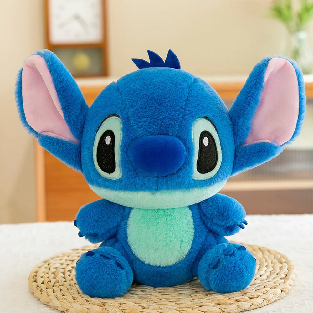 25CM Kawaii Disney Lilo & Stitch Plush Toys Kawaii Soft Blue Purple Elf Disney Lilo & Stitch Stuffed Doll Anime Xmas Gift