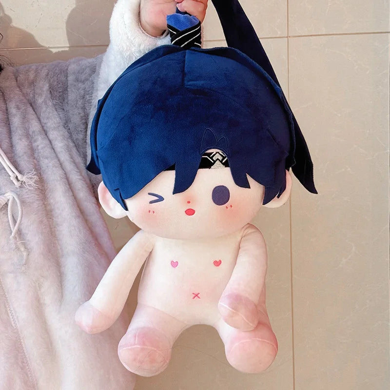 40cm Naked Sitting Position Cotton Doll Cute Idol Stuffed Super Star Figure Dolls Kawaii Plush Girl Doll Can Change Clothes Gift