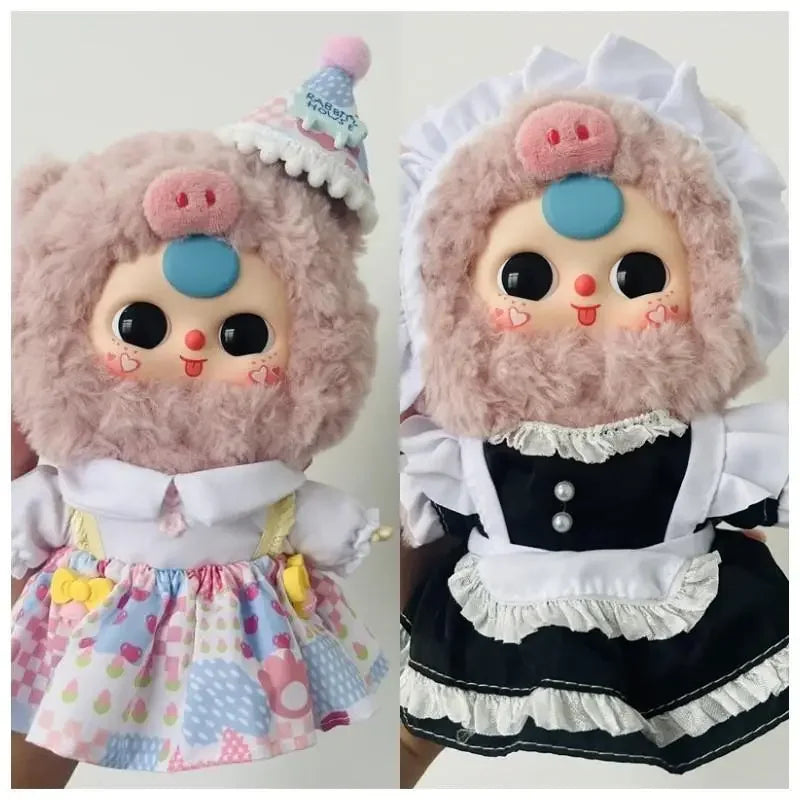 For Baby Three V3/20CM Cotton Doll Plush Doll Replacement Outfit Lolita Maid Dress Playing House Accessories for labubu dress