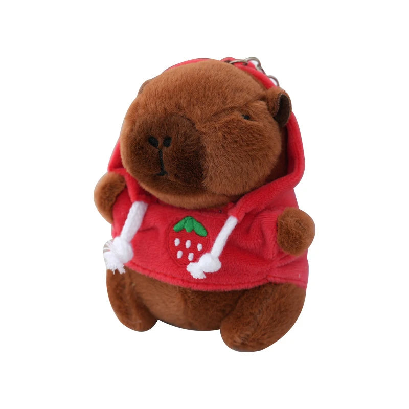 Cute Cartoon Capybara Pendant Plush Toy Doll Bag Hanging Ornaments Cute Kapila Keychain Doll Car Pendant Desktop Doll Ornaments